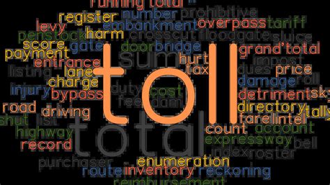 synonym for toll